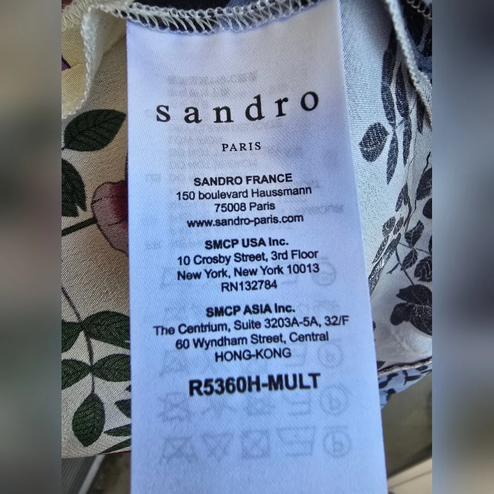 New Sandro dress of 100% silk - Picture 7 of 12